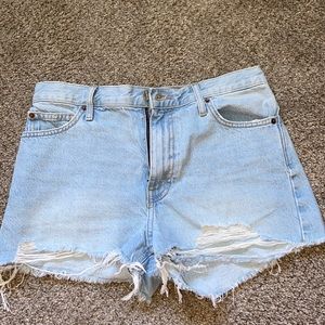 BDF girlfriend high rise jean shorts